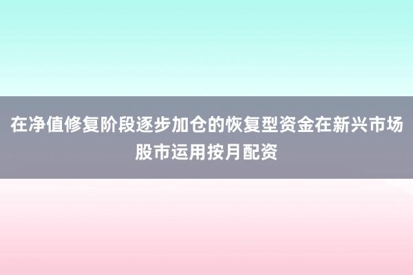 在净值修复阶段逐步加仓的恢复型资金在新兴市场股市运用按月配资